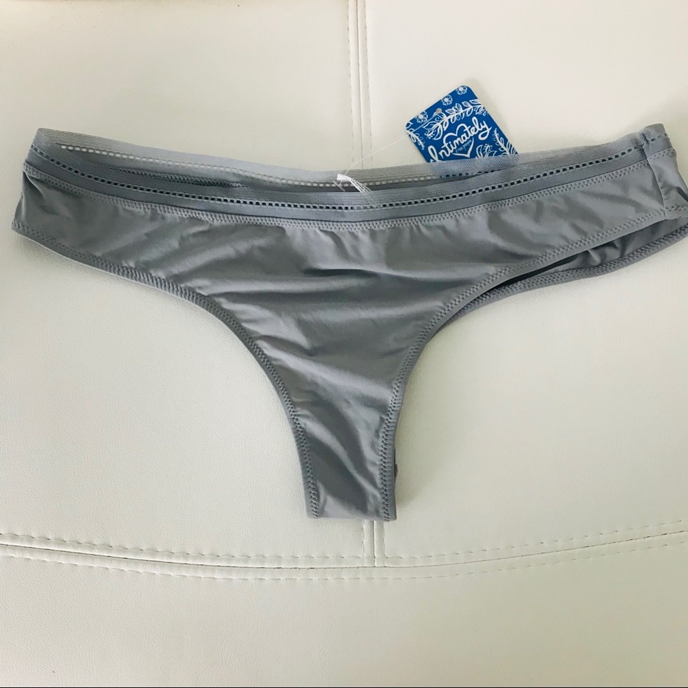 Free People Gray Smooth Pantie